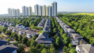 Hình thực tế trên cao biệt thự vườn tùng ecopark