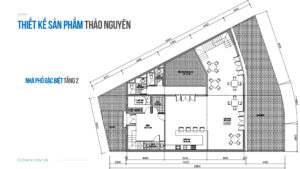 Mặt bằng nhà phố đặc biệt thảo nguyên 2