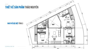 Mặt bằng nhà phố đặc biệt thảo nguyên 3