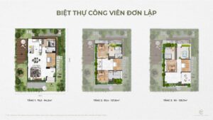 Mặt bằng tầng đơn lập The Plaza Ecopark Vinh