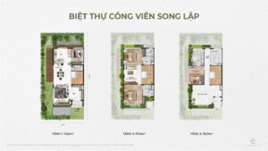 Mặt bằng tầng song lập The Plaza Ecopark Vinh
