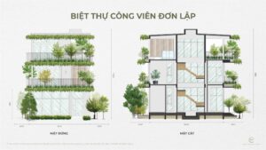 Mặt cắt đơn lập The Plaza Ecopark Vinh
