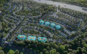 Vị trí nhà phố Blue Forest Eco Village Saigon River