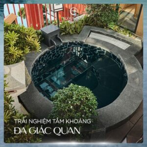 bể ngâm aroma biệt thự khoáng nóng onsen ecopark