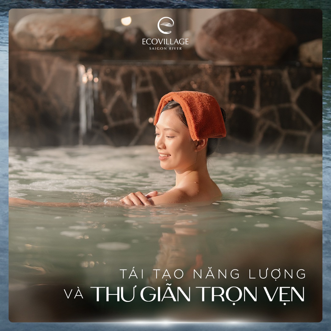 bể ngâm jacuzzi biệt thự khoáng nóng onsen ecopark 3