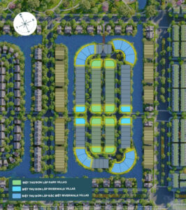 mặt bằng biệt thự đảo đơn lập Eco Central Park