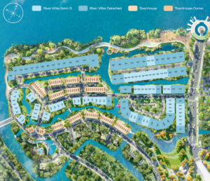 mặt bằng river walk eco village saigon river