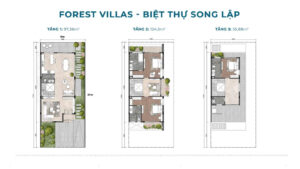 mặt bằng song lập blue forest