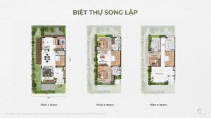 mặt bằng song lập the garden ecopark vinh