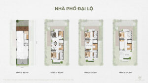 mặt bằng tầng nhà phố đại lộ the plaza eco central park