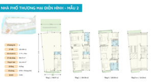 mặt bằng tầng nhà phố vịnh đảo thương mại điển hình 2