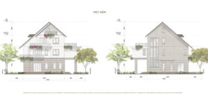 mặt cắt biệt thự đảo đơn lập đặc biệt ecopark vinh 2