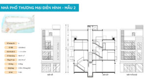 mặt cắt nhà phố vịnh đảo thương mại điển hình 2