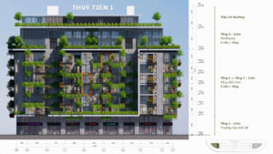 mặt đứng trung tầng Thủy Tiên Ecopark 1
