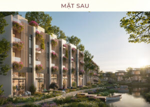 mặt sau nhà phố river walk eco village saigon river
