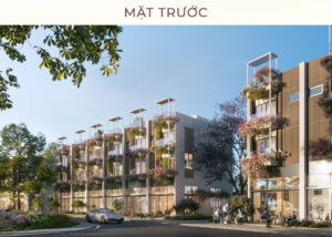 mặt trước nhà phố river walk eco village saigon river