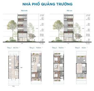 nhà phố quảng trường all blue Eco village saigon river