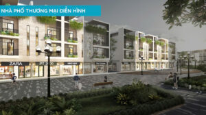 nhà phố vịnh đảo thương mại điển hình