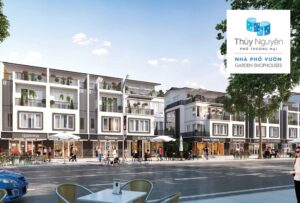 phối cảnh nhà phố thủy nguyên vườn