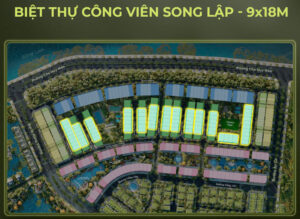 vị trí biệt thự công viên song lập eco central park