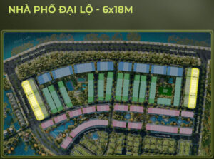 vị trí nhà phố đại lộ plaza eco central park vinh