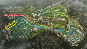 vị trí nhà phố vịnh đảo dự án ecopark