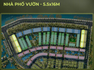 vị trí nhà phố vườn plaza eco central park vinh
