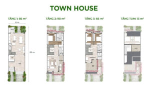 Mặt bằng Townhouse Eco Retreat