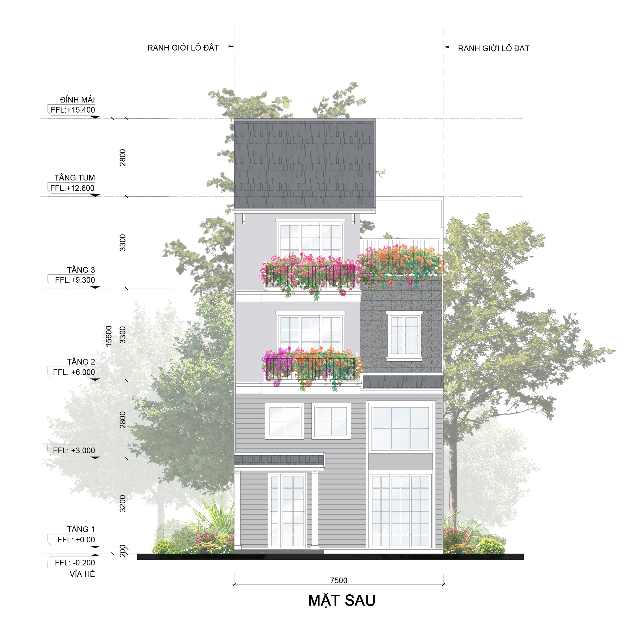 12 Tháng 3, 2025 Mat sau Shophouse Eco Retreat Long An