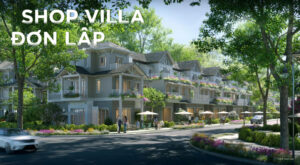 phối cảnh shop villa đơn lập Eco Retreat Long An