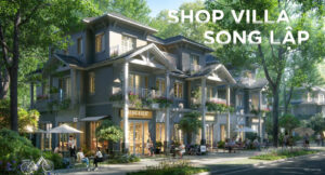 phối cảnh shop villa song lập Eco Retreat Long An