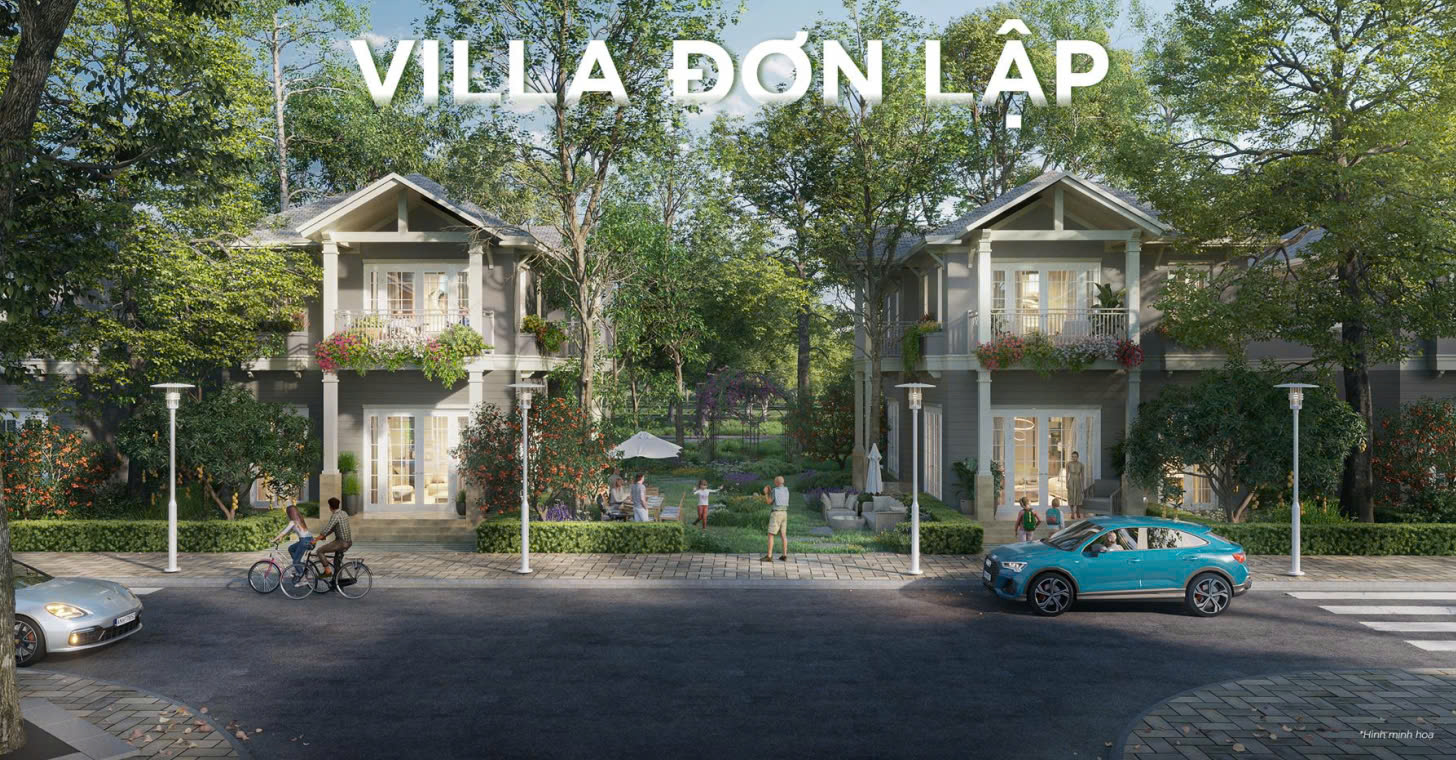 phối cảnh villa đơn lập Eco Retreat Long An