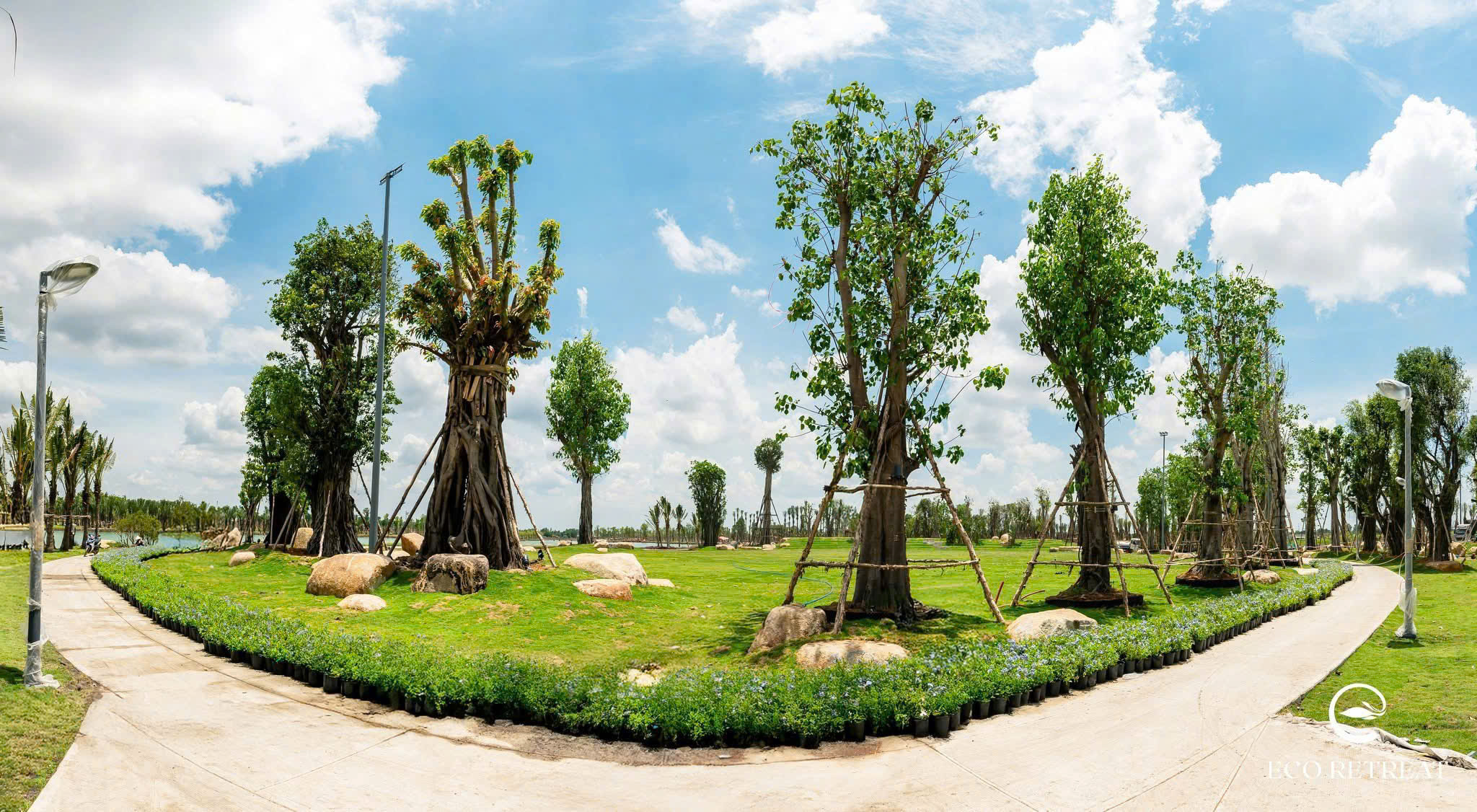 Dự án Eco Retreat - Phòng kinh doanh Ecopark Long An mở bán T4/2025 98 25 Tháng 10, 2025 tien do cay xanh eco retreat t5 2025 12