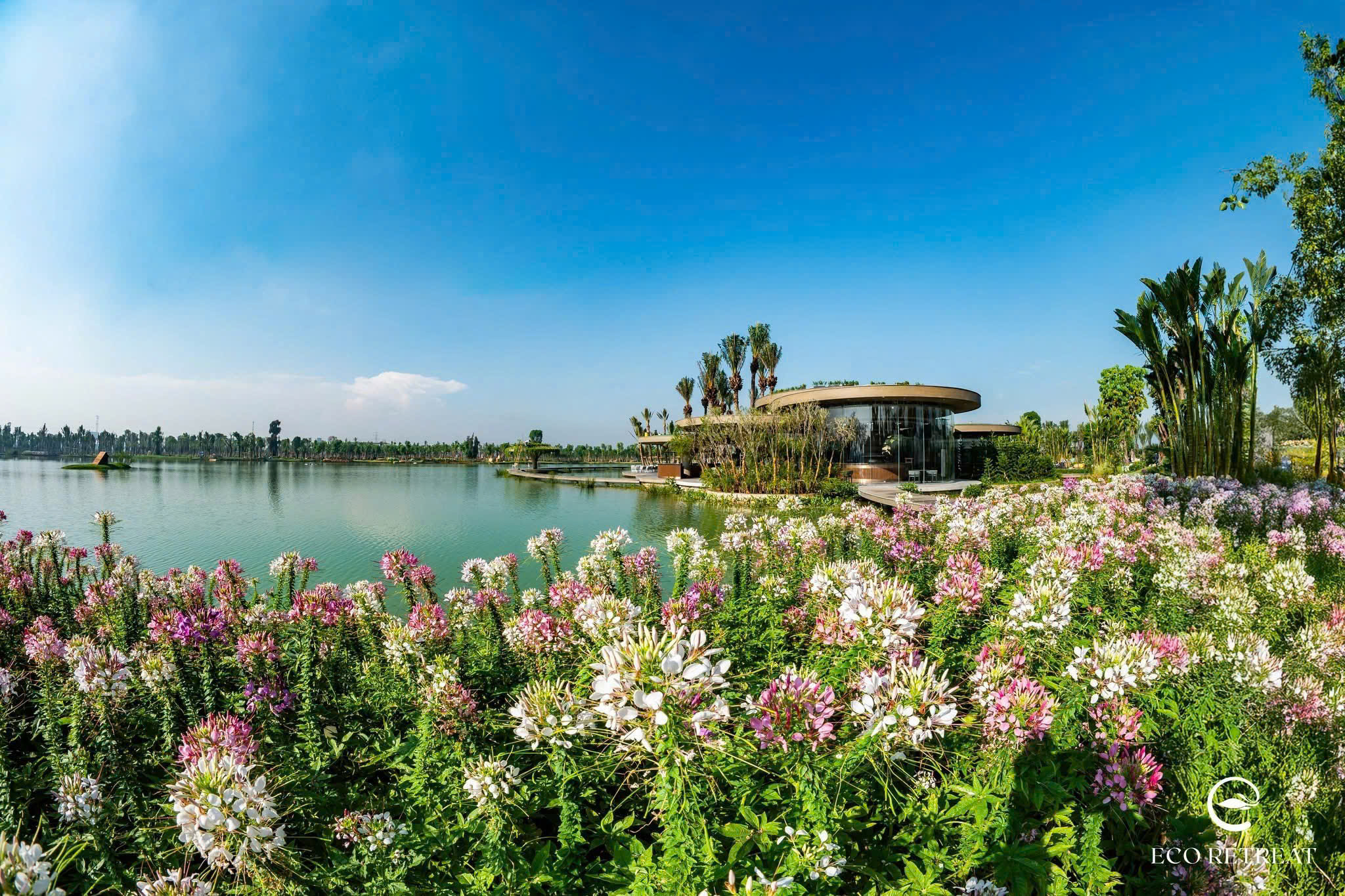 Dự án Eco Retreat - Phòng kinh doanh Ecopark Long An mở bán T4/2025 100 25 Tháng 10, 2025 tien do cay xanh eco retreat t5 2025 8