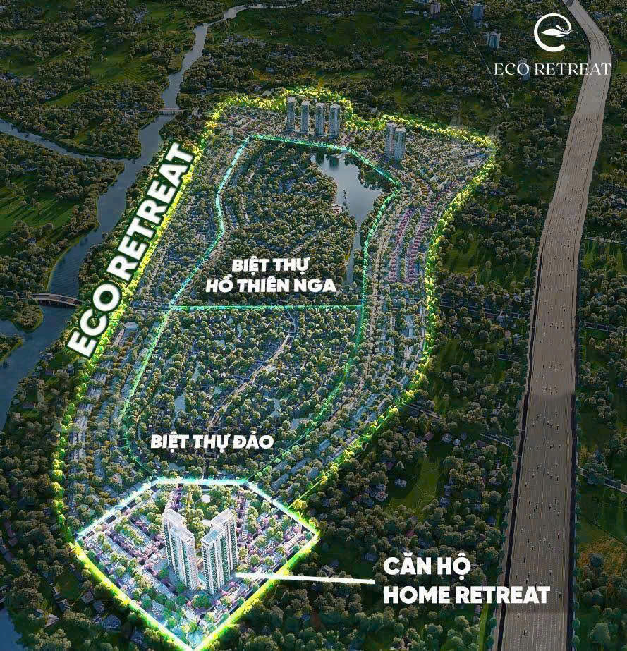 Căn hộ Sky Retreat - Khu đô thị Eco Retreat Long An 6 vị trí căn hộ Sky Retreat