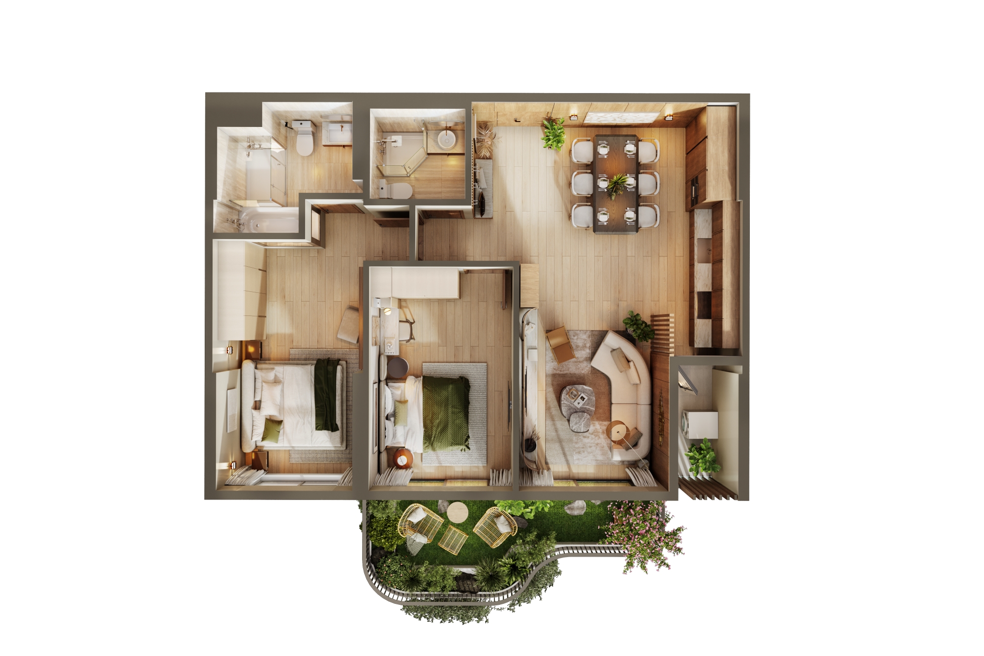 Dự án Eco Retreat - Phòng kinh doanh Ecopark Long An mở bán T4/2025 160 20 Tháng 8, 2025 2pn sky retreat vuon may