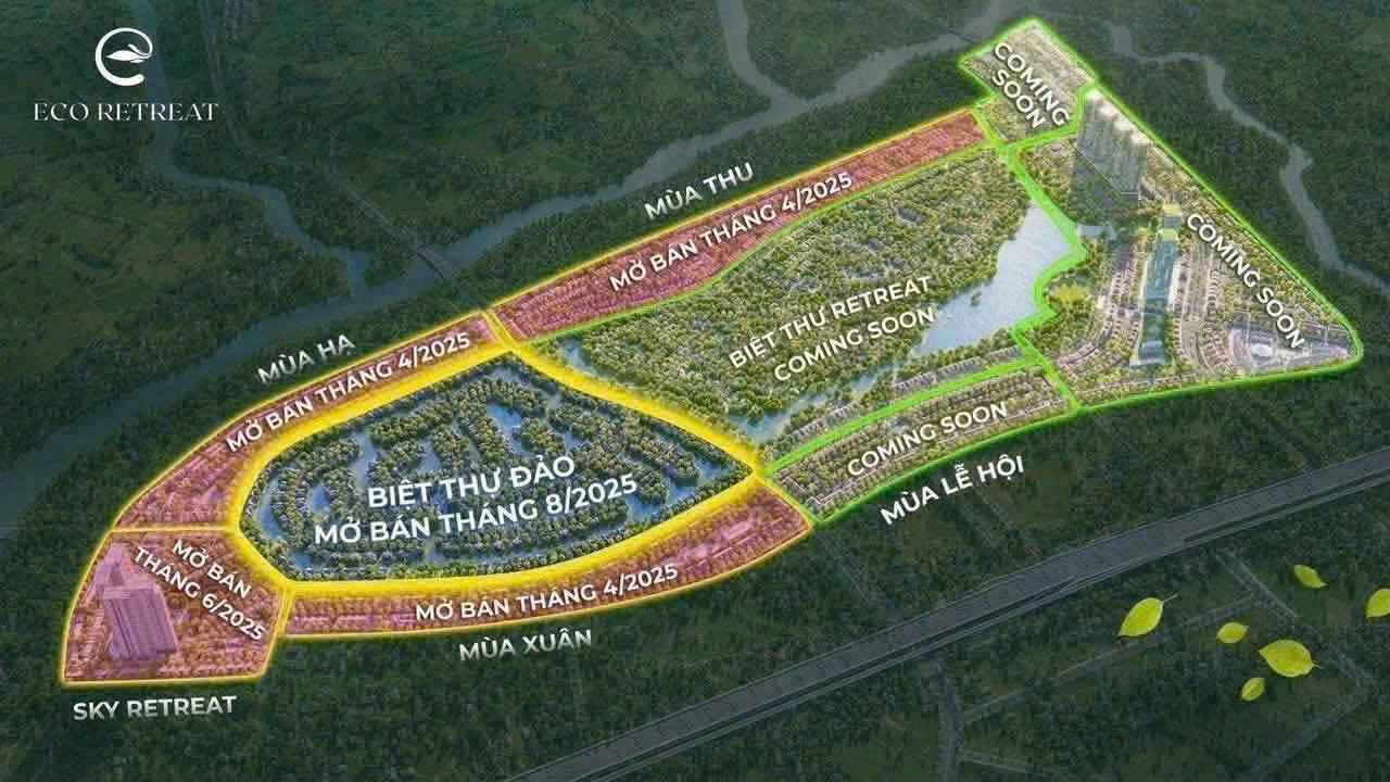 Dự án Eco Retreat - Phòng kinh doanh Ecopark Long An mở bán T4/2025 107 18 Tháng 10, 2025 cac phan khu du an eco retreat