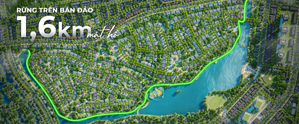 tiện ích đường ven hồ thiên nga