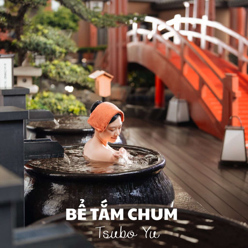 bể tắm chum forest onsen clubhouse