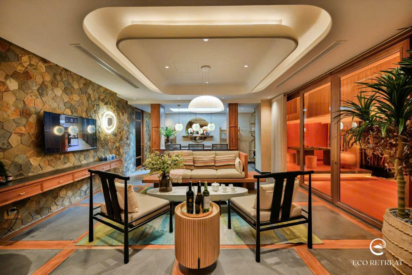 tầng hầm trải nghiệm biệt thự rừng 576m2 eco retreat