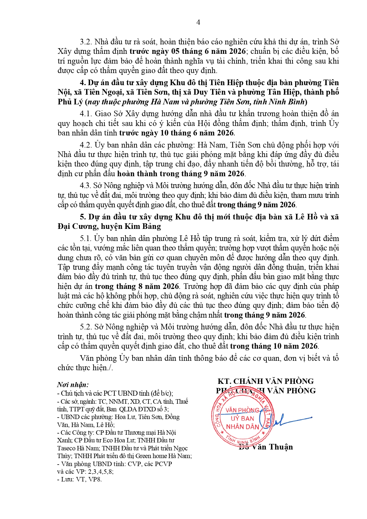 29 Tháng 5, 2026 UBND tinh chi dao day nhanh tien do Eco Hoa Lu 4