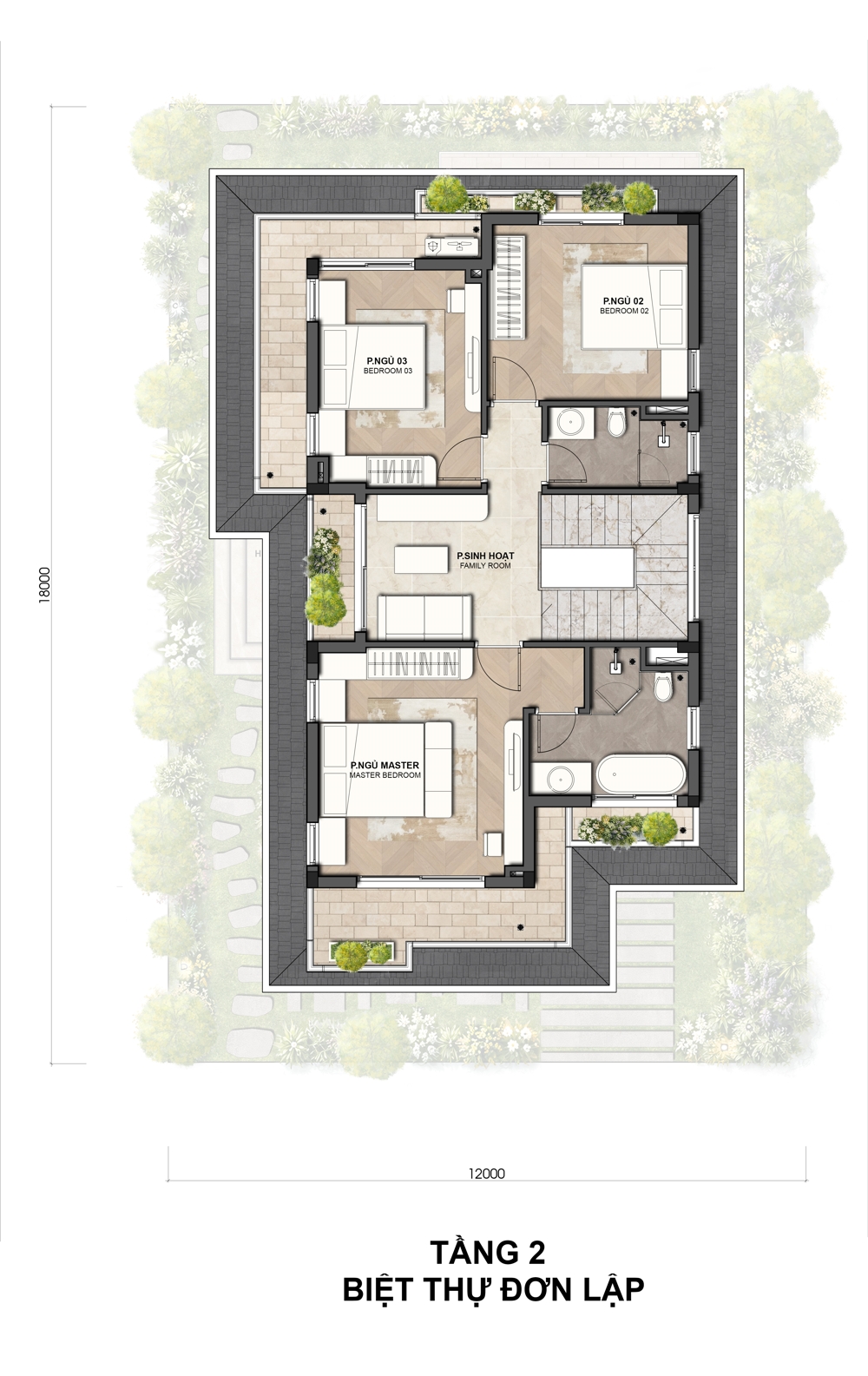 Phân khu Rừng Phượng - Mùa tựu trường đầu tiên tại Eco Retreat mở bán T8/2026 128 6 Tháng 8, 2026 Mat bang tang 2 biet thu don lap rung phuong