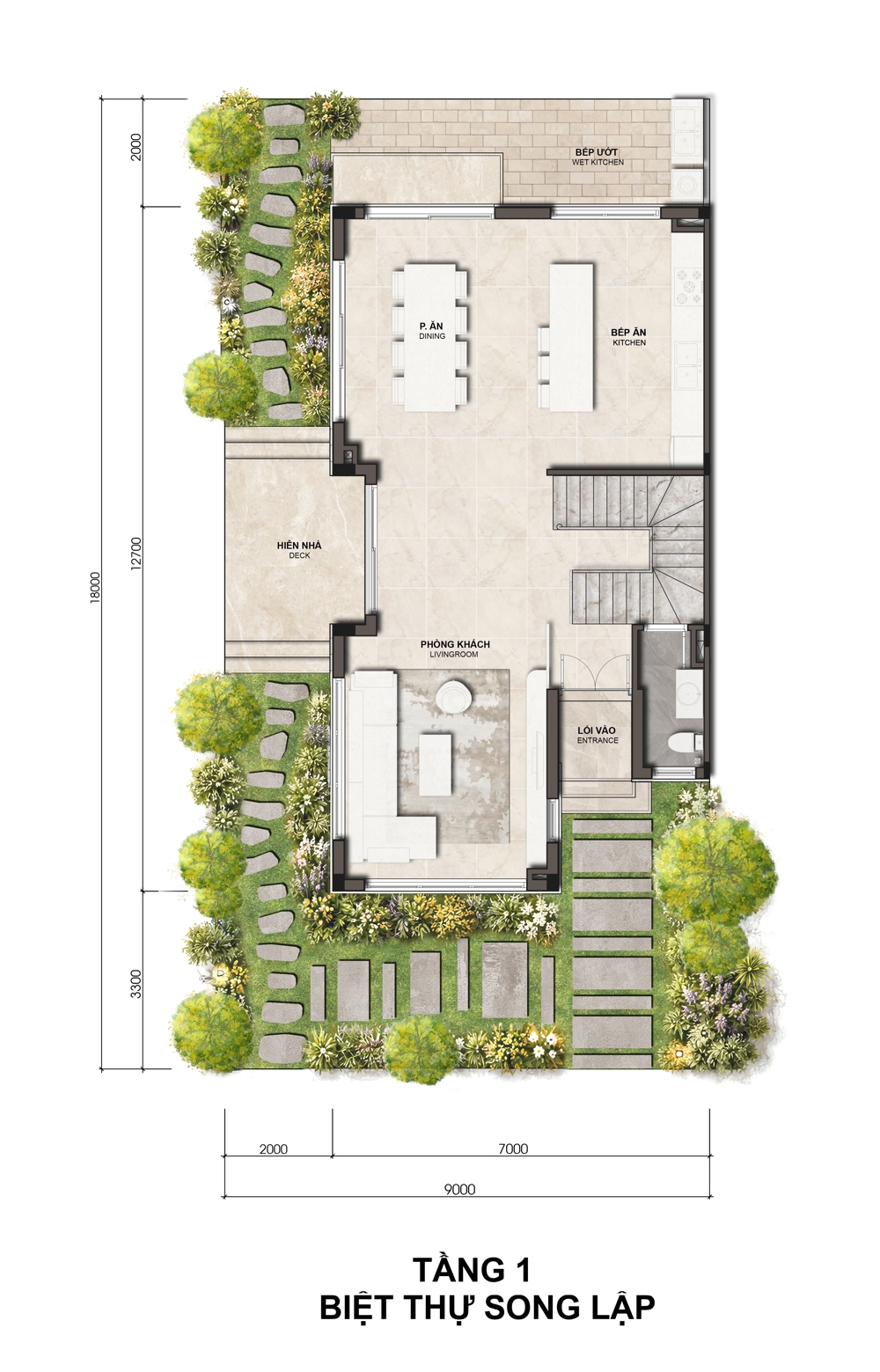 Phân khu Rừng Phượng - Mùa tựu trường đầu tiên tại Eco Retreat mở bán T8/2026 117 6 Tháng 8, 2026 mat bang tang 1 biet thu song lap rung phuong