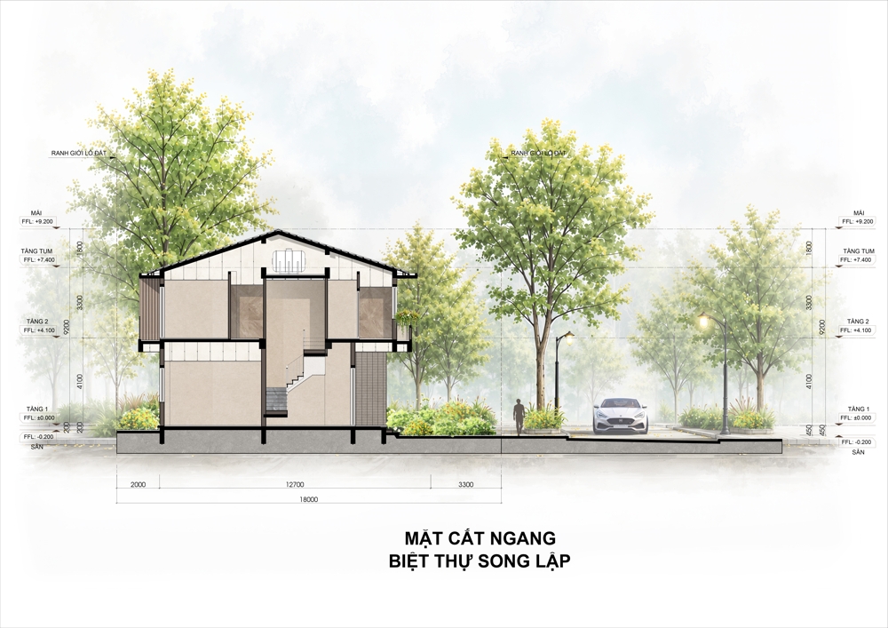 Phân khu Rừng Phượng - Mùa tựu trường đầu tiên tại Eco Retreat mở bán T8/2026 116 6 Tháng 8, 2026 mat cat ngang biet thu song lap rung phuong