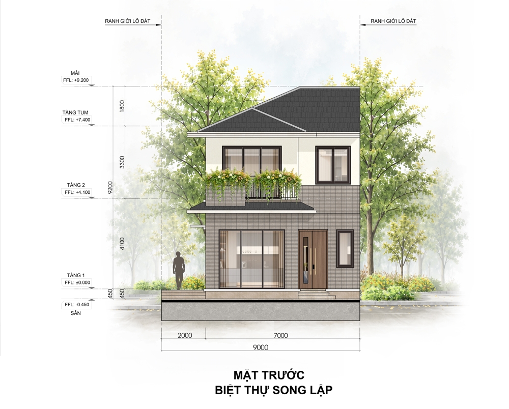Phân khu Rừng Phượng - Mùa tựu trường đầu tiên tại Eco Retreat mở bán T8/2026 113 6 Tháng 8, 2026 mat truoc biet thu song lap rung phuong