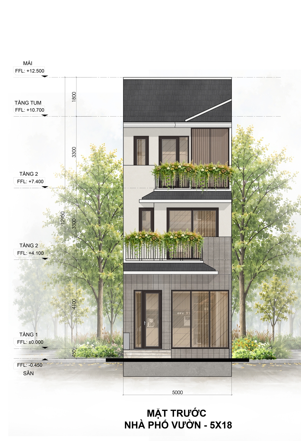 Phân khu Rừng Phượng - Mùa tựu trường đầu tiên tại Eco Retreat mở bán T8/2026 88 6 Tháng 8, 2026 mat truoc nha pho vuon rung phuong