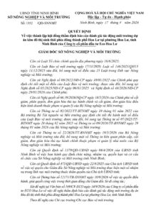 29 Tháng 9, 2026 thanh lap hoi dong dmt eco hoa lu trang 1